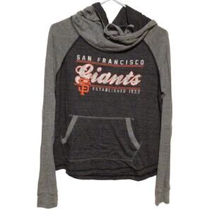 Soft As A Grape SF Giants Hoodie Women's Medium Gray Pullover MLB Baseball